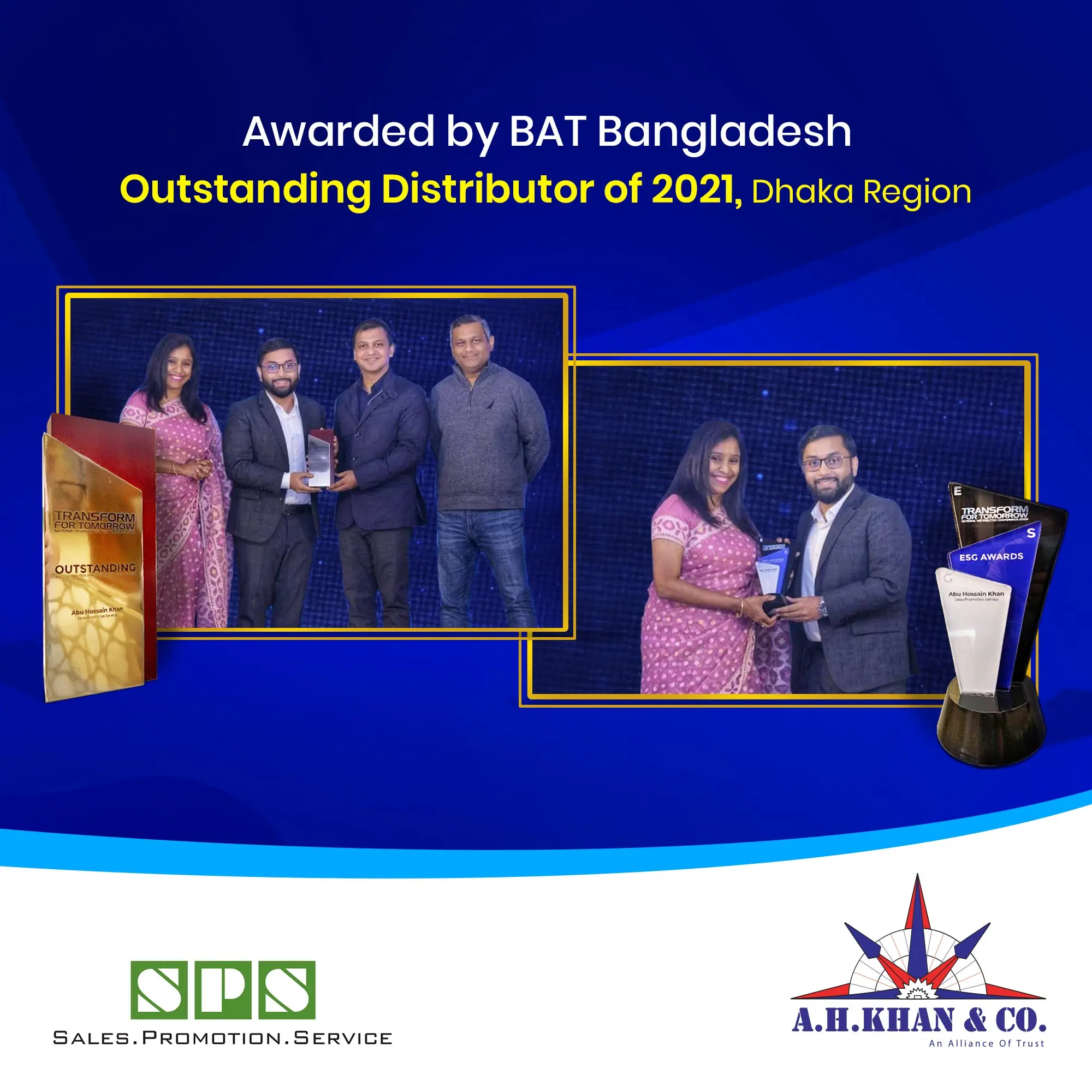 Outstanding Distributor of BAT Bangladesh for 2021