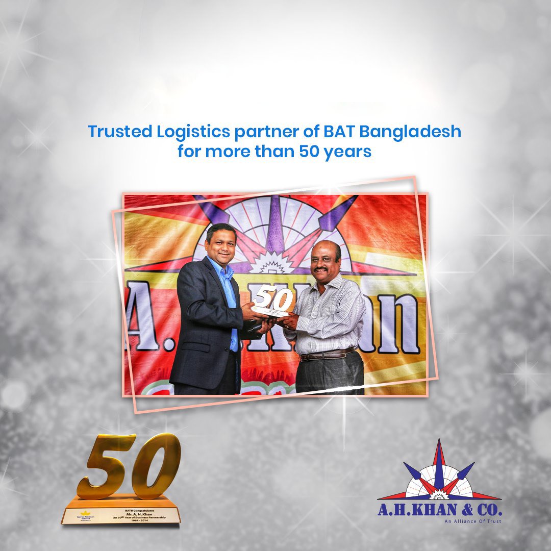 50 Years of Partnership with BAT Bangladesh in 2014.
